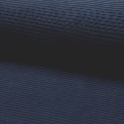 Jersey velours côtelé navy 