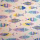 Toile canvas color fishes