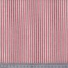 Coton/viscose rayures tissées rouge