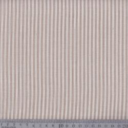 Dernier coupon 125 cm - Coton/viscose rayures tissées lin