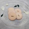 Bouton Atelier Brunette palm 20 mm blush