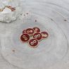 Bouton Atelier Brunette joy 15 mm amarante