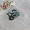 Bouton Atelier Brunette joy 15 mm forest