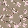 Viscose stretch cherry blossom taupe