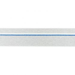 Élastique shorty chiné gris clair pointillés bleu