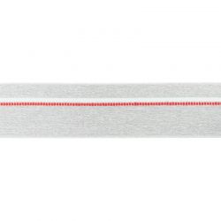 Élastique shorty chiné gris clair pointillés rouge