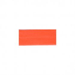 Biais élastique préplié mat orange-20mm