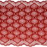 Dentelle élastique 21 cm bordeaux