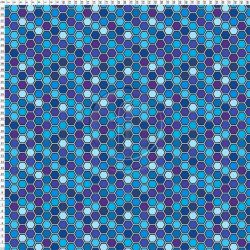 Lycra hexagrid bleu
