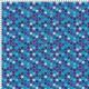 Microfibre polyester hexagrid bleu