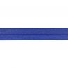 Biais élastique préplié brillant cobalt-20mm