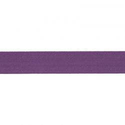 Biais élastique préplié brillant violet-20mm