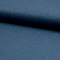 Dernier coupon 70 cm - Viscose/lin uni bleu jean