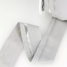 Élastique cavalier gris/argent - 40 mm