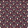 Dernier coupon 190 cm - Viscose ginza aubergine/camel