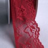 Dentelle élastique 47 mm rouge