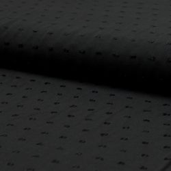 Viscose plumetis noire