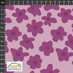 Sweat/molleton purple flowers