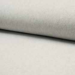 Dernier coupon 42 cm - Polaire coton bio gris clair chiné