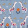 Velours milleraies girafes - Meadow Safari