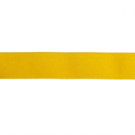 Élastique shorty uni moutarde - 40 mm