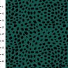 Jersey éponge bio cheetah dots vert foncé
