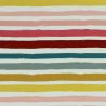 Sweat stripes écru/rose