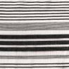 Coton panama stripes black