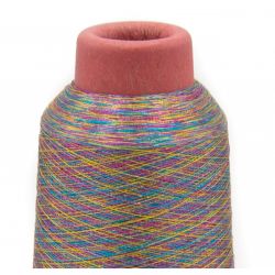 Cône de fil metalisé multicolore