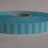 Ruban rayé ciel/turquoise