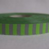 Ruban rayé vert/gris