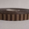 Ruban rayé chocolat