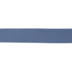 Élastique shorty uni bleu jean - 40 mm