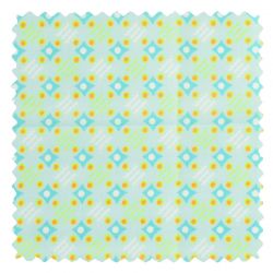 Dernier coupon 34 cm - Coton satellite of love azur