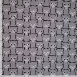 Jersey jacquard têtes de chat
