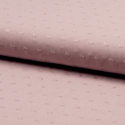 Viscose plumetis dusty pink