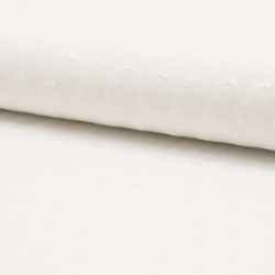 Dernier coupon 65 cm - Viscose plumetis ivoire
