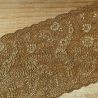 Dentelle de Calais 18 cm tabac fleurs