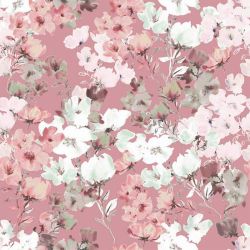 Dernier coupon 39 cm - Jersey bio blossom blush
