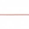 Élastique festons haie rose poudré