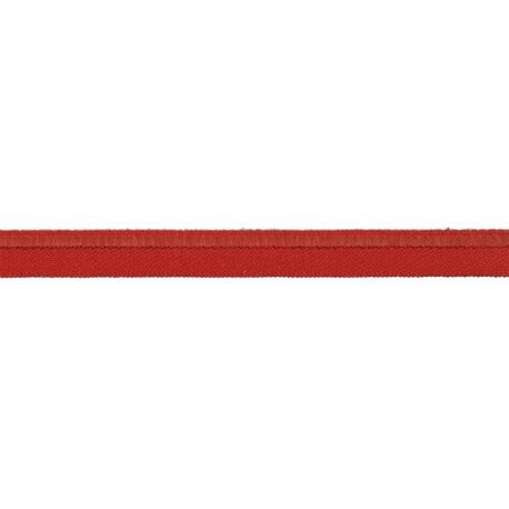 Passepoil élastique rouge