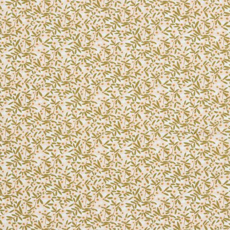 Viscose millefleurs blanche