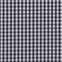 Coton vichy 6 mm noir