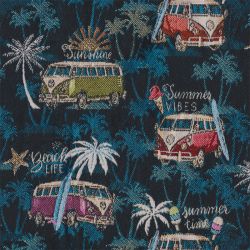 Jacquard malibu bleu 
