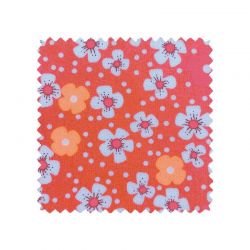 Dernier coupon 87 cm - Coton fleur des îles rose sable