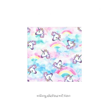 Lycra licorne rainbow