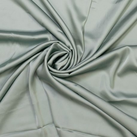 Satin de viscose stretch vert amande