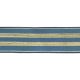 Élastique rayé blau jean/or - 30 mm