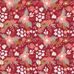 Jersey bio flowers rouge foncé