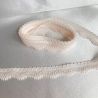 Bande dentelle de Calais 15 mm dragée